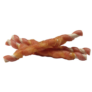 Zeus Better Bones Rawhide Free Twists Dog Treats - Salmon Flavour, Chicken Wrapped
